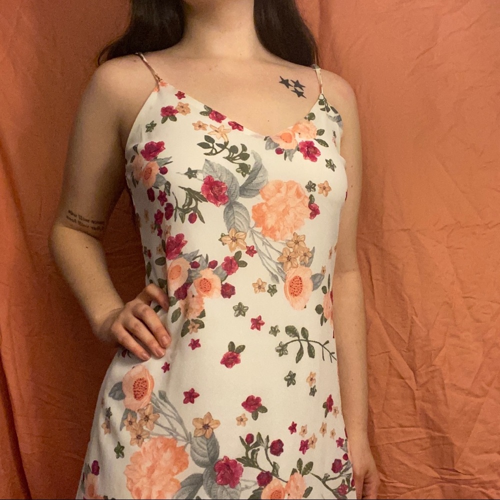 Floral Thigh Length Dress